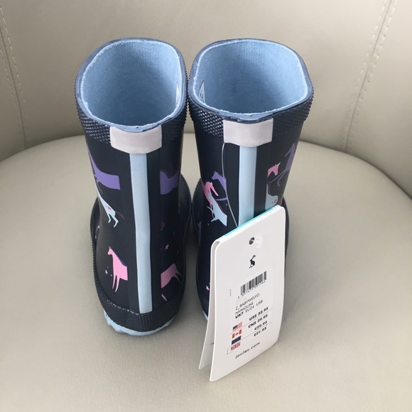 NWT Joules Kids’ Rain Boots Size US8 - Picture 3 of 8